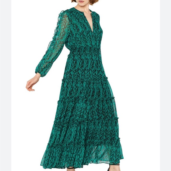 misa green dress RAHAB DRESS